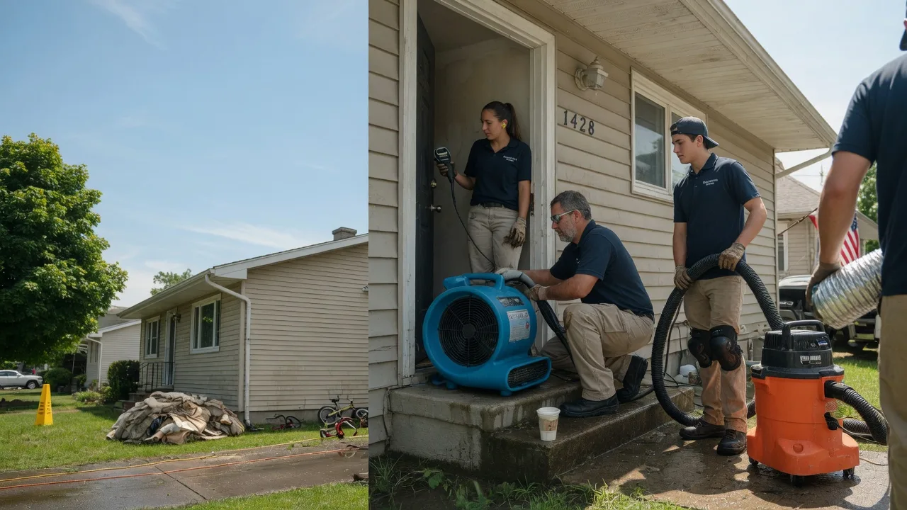 Water Damage Restoration in Bismarck, IL near me